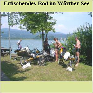 Erfischendes Bad im Wörther See