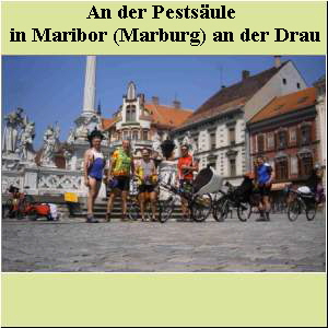 An der Pestsäule   in Maribor (Marburg) an der Drau