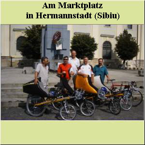 Am Marktplatz  in Hermannstadt (Sibiu)