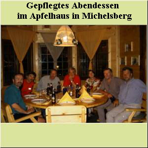 Gepflegtes Abendessen   im Apfelhaus in Michelsberg