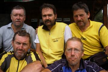 Die Radler am Ende der Reise