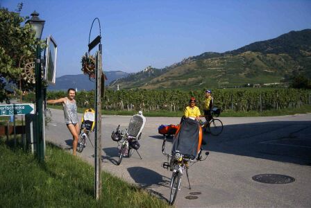 Nach einen schönen Weinabend in der Wachau